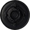 Ekena Millwork Monique Ceiling Medallion (Fits Canopies up to 3 3/4"), Hand-Painted Steel Gray, 13 3/4"OD x 1"P CM13MOSGS - alternate 1